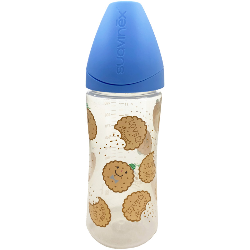شیشه شیر ارتودنسی 6+ماه بیسکوییت 360 میل suavinex3