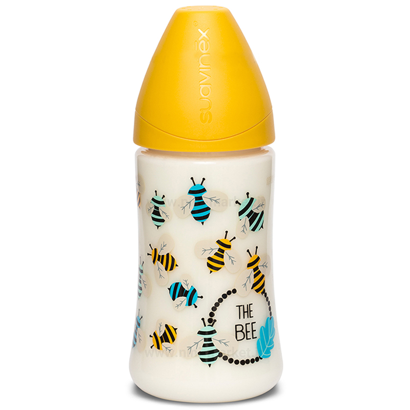 شیشه شیر 0+ ماه 270 میل زنبور سواوینکس suavinex زرد