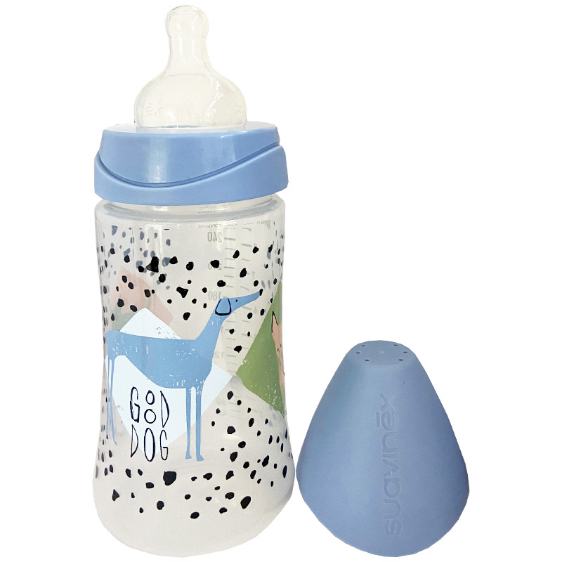 شیشه شیر 0+ ماه سگ خال دار 270 میل suavinex1