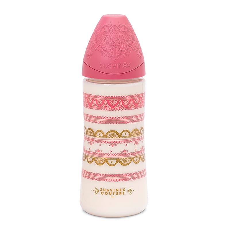 شیشه شیر لاکچری صورتی