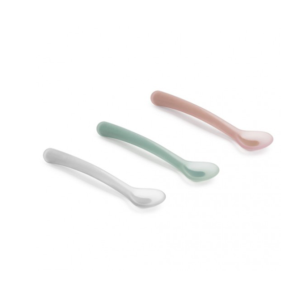 قاشق سیلیکونی دسته بلند suavinex