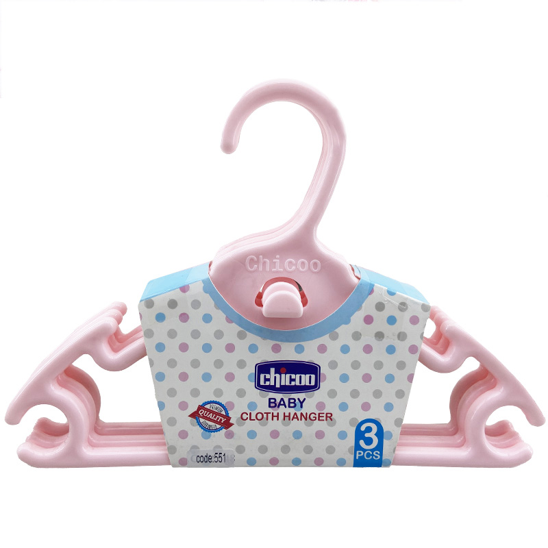 چوب لباسی تک رنگ كد 551 چیکو Cihcoo صورتی