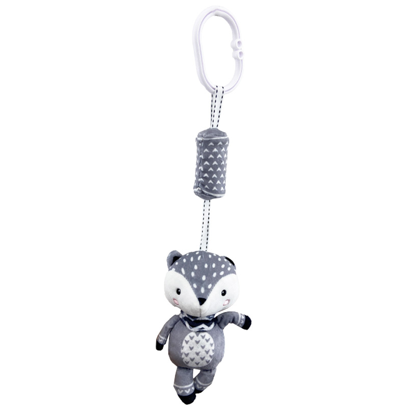 آویز کریر جغجغه ای عروسکی طوسی Aiainai1