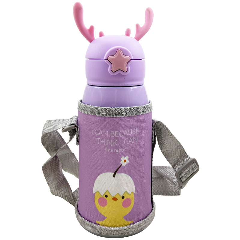 فلاسک استیل 550 میل طرح درب گوزن Love Baby3