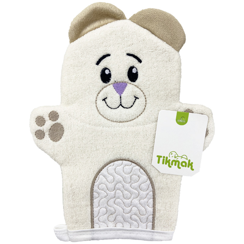 لیف حمام کودک طرح خرس تیک مک Tik Mak قهوه ای