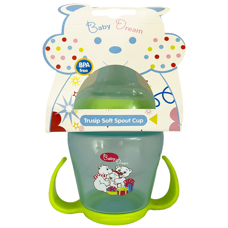 لیوان آبمیوه خوری دسته دار بی بی دریم Baby Dream سبز