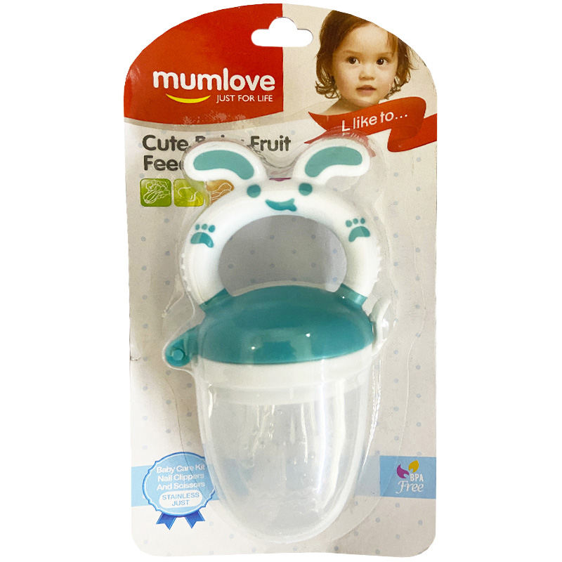 پستانک میوه خوری طرح خرگوش مام لاو Mumlove آبی