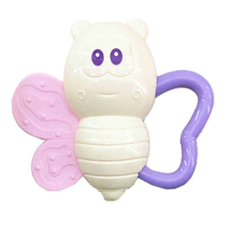 پک جغجغه 5 عددی پروانه و موبایل Puzzle Baby Rattle1