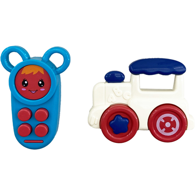 پک جغجغه 5 عددی ماشین و میوه Puzzle Baby Rattle1