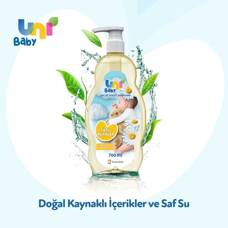 شامپو سر و بدن خواب آسوده 700 میل یونی uni1