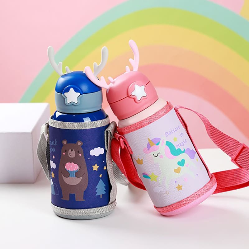 فلاسک استیل طرح گوزن بند دار Lucky Partner9