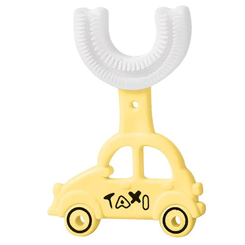 مسواک چرخشی U-shaped تاکسی Little Wallaby زرد