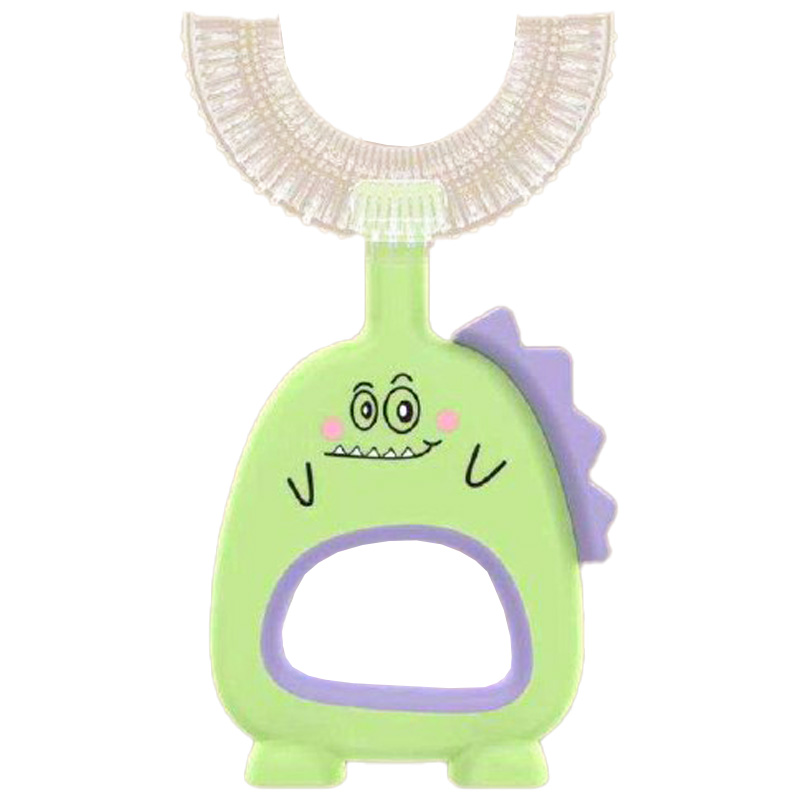 مسواک چرخشی U-shaped دایناسور Little Wallaby فسفری