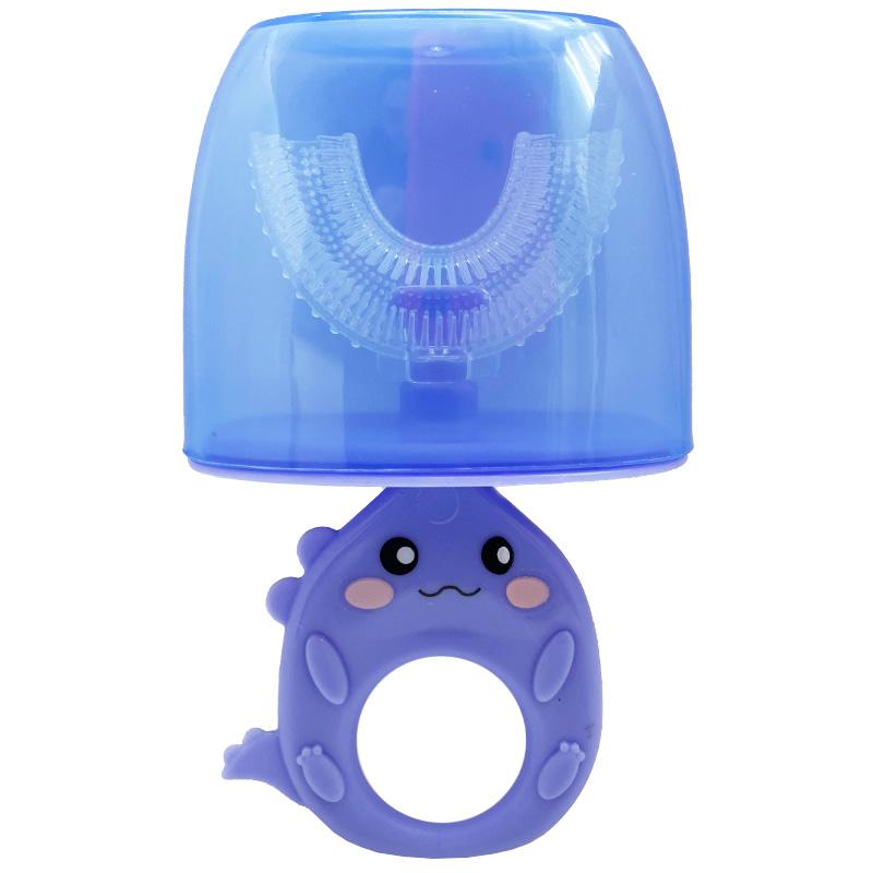 مسواک چرخشی دایناسور قاب دار کوچک Little Wallaby آبی