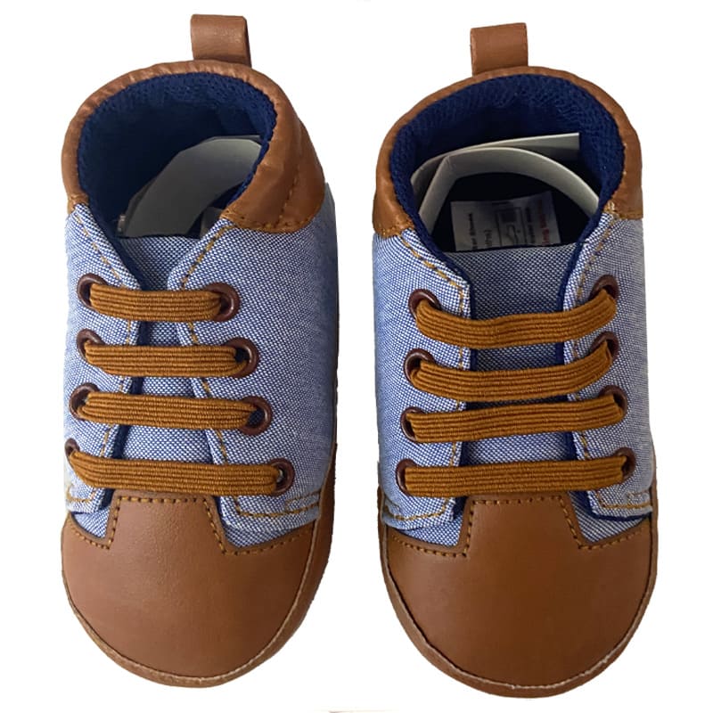 کفش نوزادی بندکشی لی آبی نیو استار New star3
