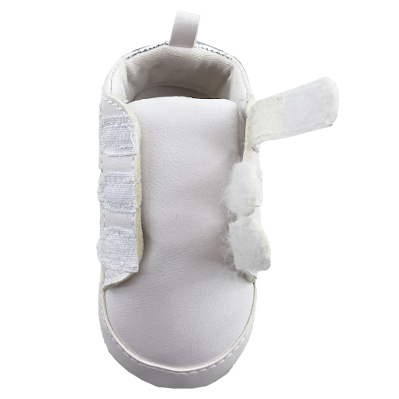 کفش اسپورت نوزادی سفید چسب دار baby Bee1