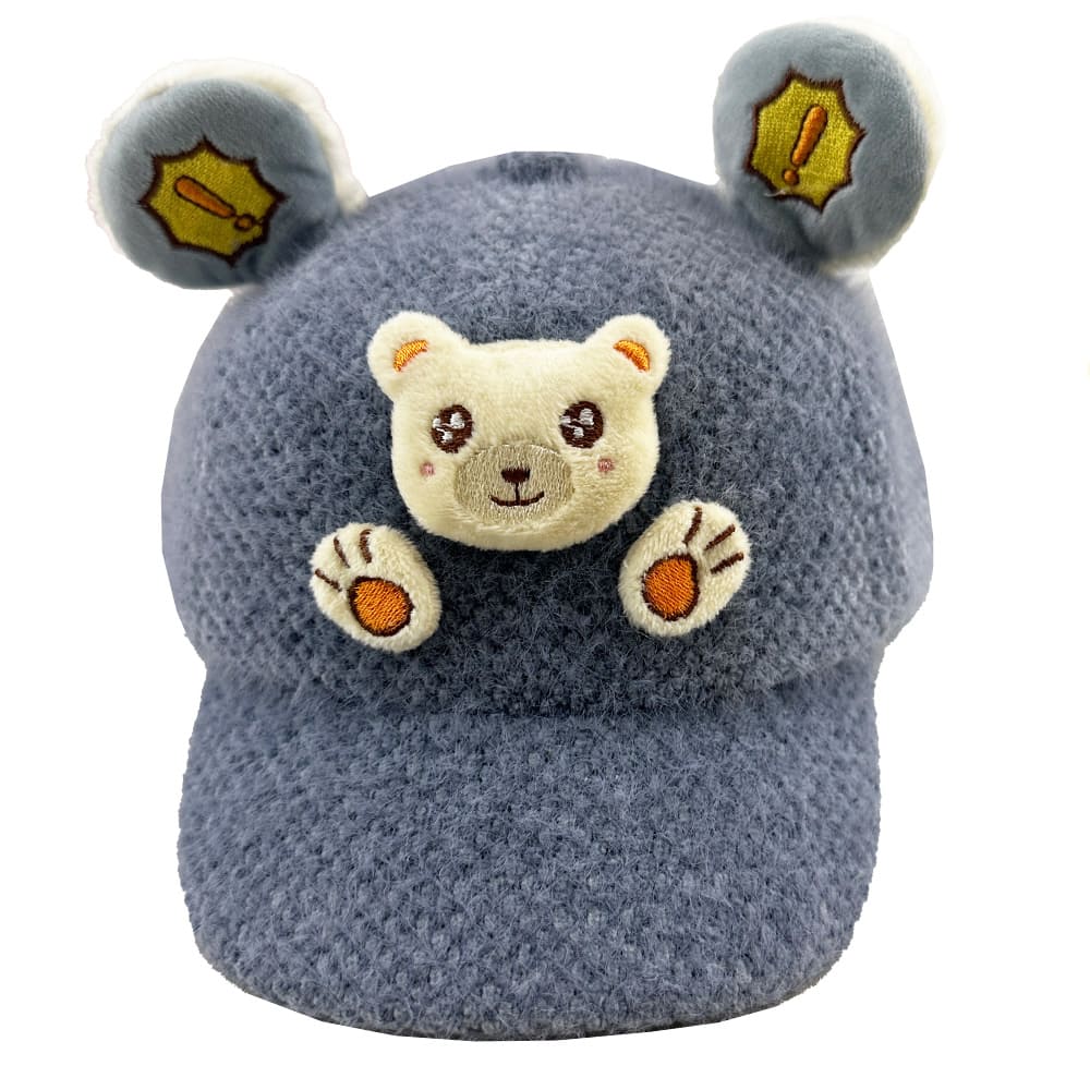 کلاه نقاب دار پشمی بچگانه عروسکی خرس