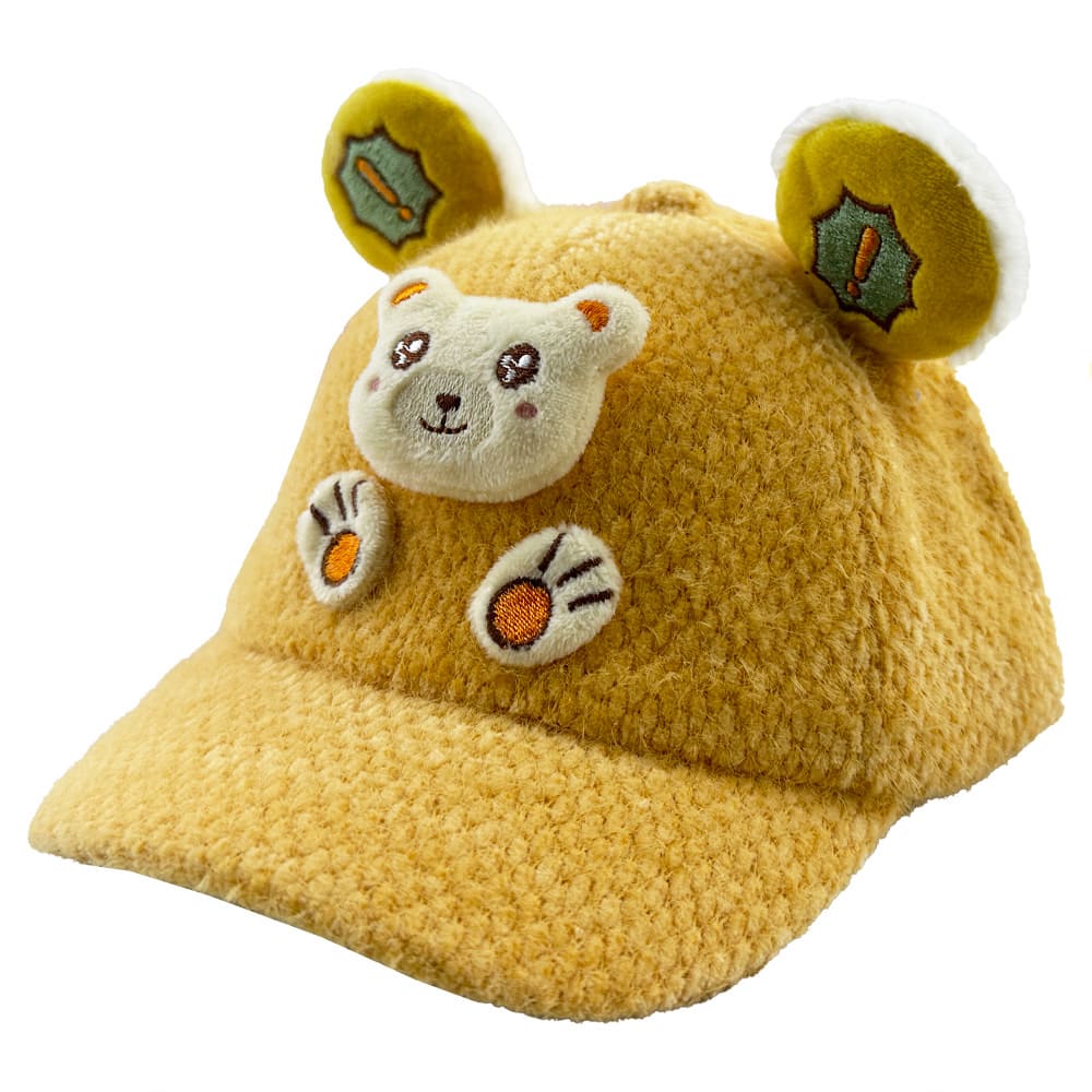 کلاه نقاب دار پشمی بچگانه عروسکی خرس3