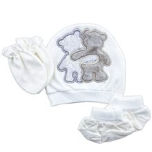 ست کلاه، دستکش و پاپوش نوزادی خرس Mother Baby
