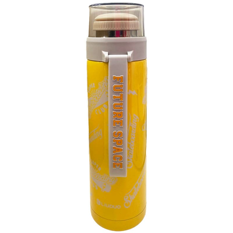 فلاسک استیل با درب شیشه ای 500 میل Liuduo6