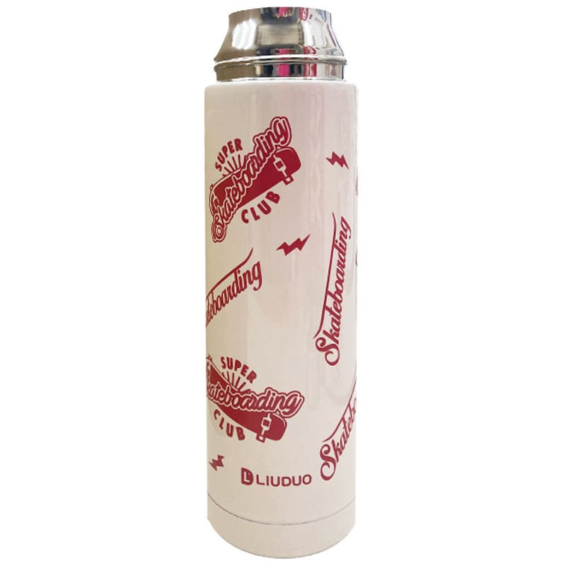 فلاسک استیل با درب شیشه ای 500 میل Liuduo3