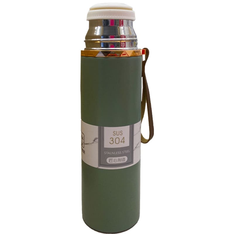 فلاسک استیل با نوار طلائی 500 میل Life3