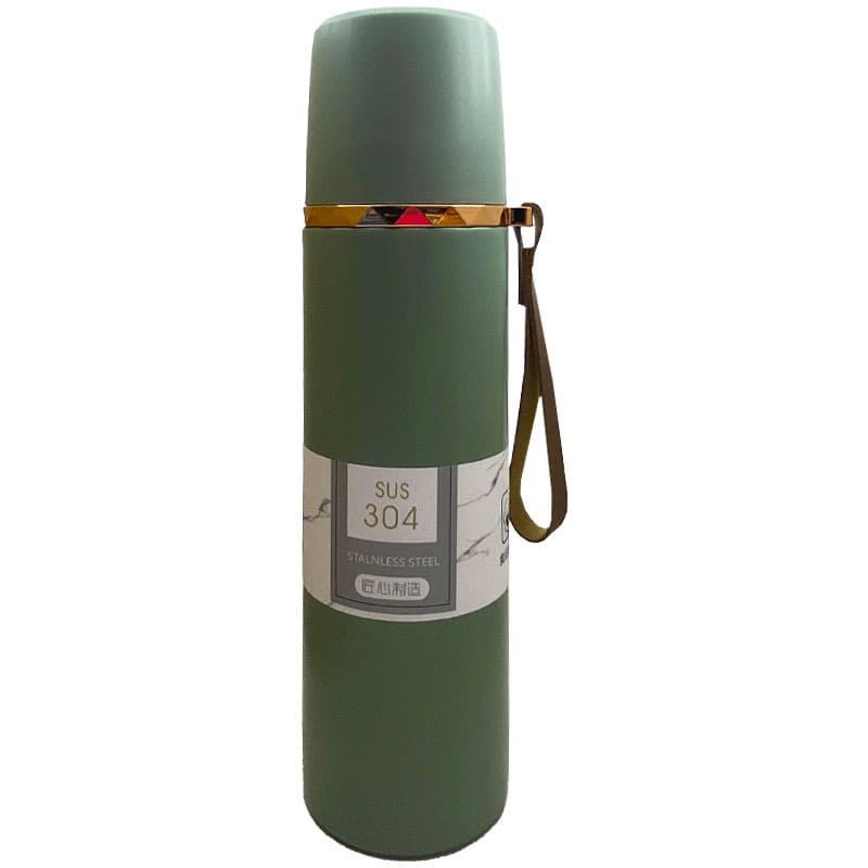 فلاسک استیل با نوار طلائی 500 میل Life