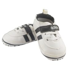 کفش نوزادی چسبی Adidas خاکستری baby Bee