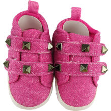 کفش دخترانه نوزادی صورتی دو چسبی