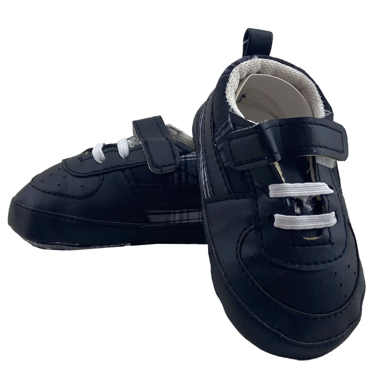 کفش اسپورت نوزادی بند چسبی مشکی نیو استار New star