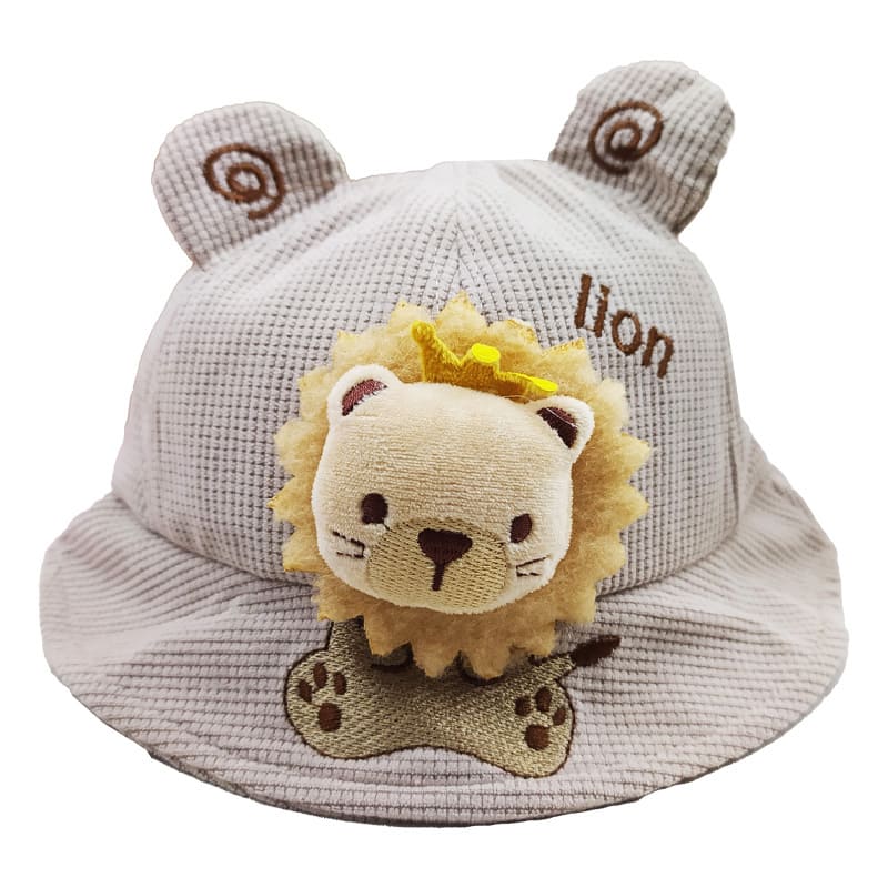کلاه لبه دار بچگانه طرح شیر Lion2