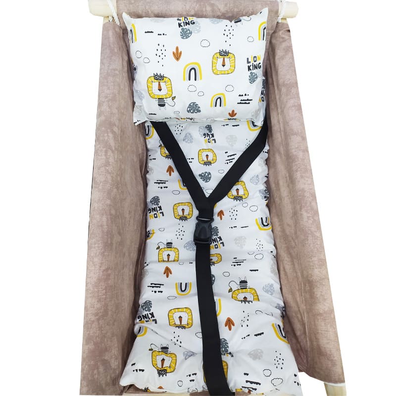 گهواره کتان سنتی پایه دار بانوچ شیر آنیا Aniya نسکافه ای