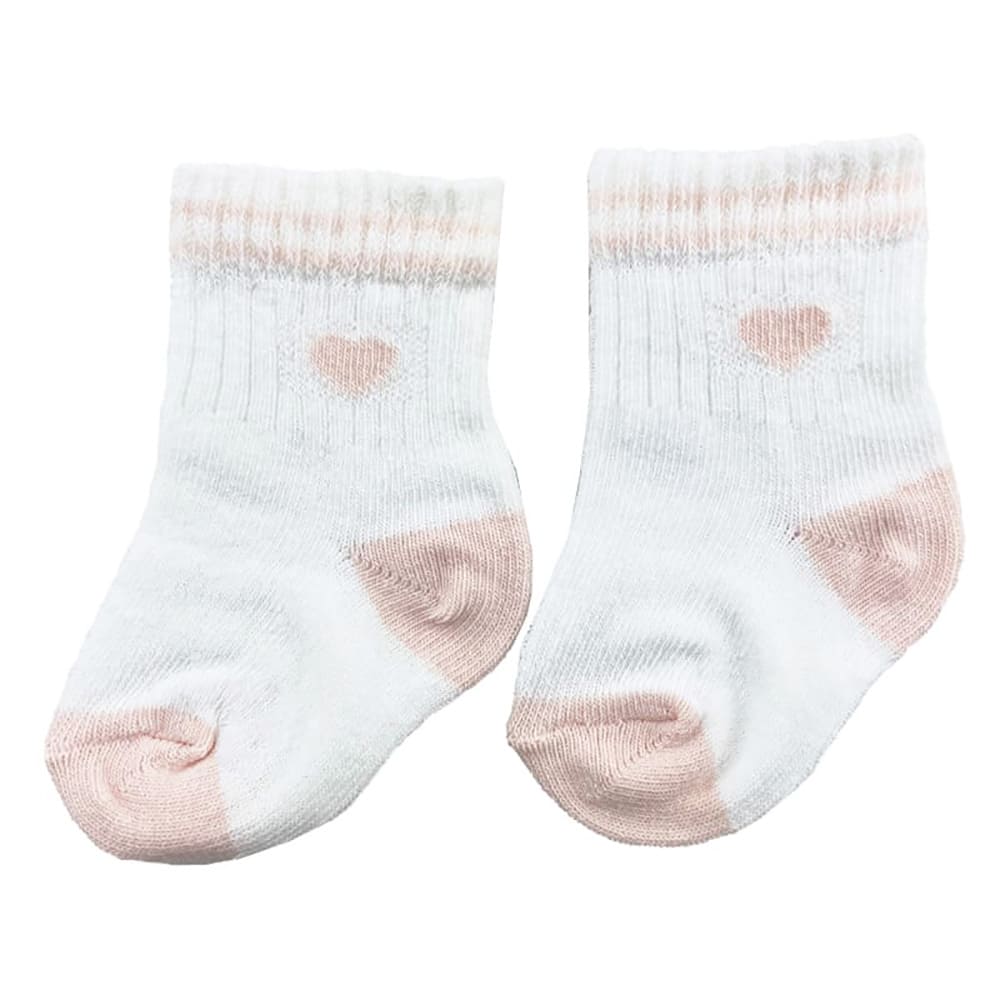 جوراب نوزادی 3 عددی ژاکوپ قلب Bebitof4