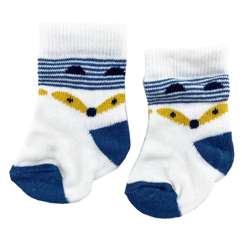 جوراب نوزادی 3 عددی روباه و ستاره Bebitof3