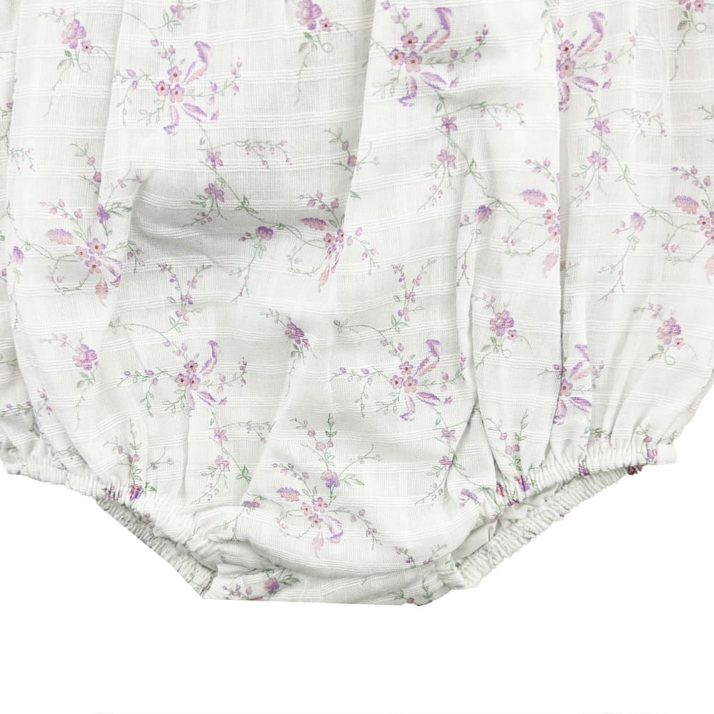 زیردکمه مجلسی دخترانه چهارخانه گل دار ایندیگو indigo2