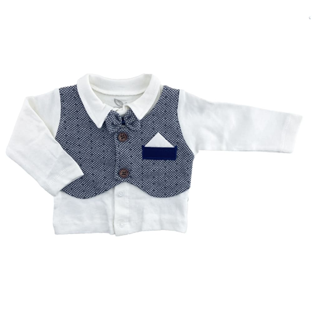 ست 5 تکه نوزادی پسرانه طرح جلیقه دار Begisa6