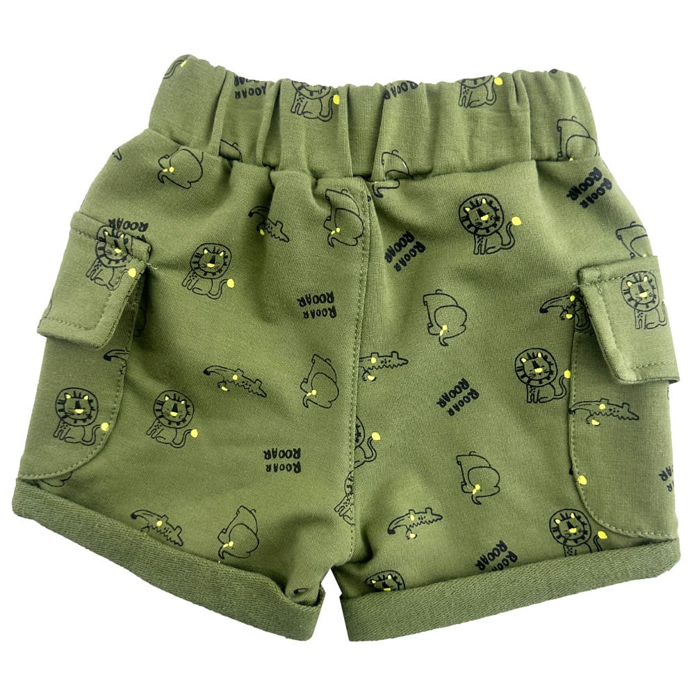 ست تیشرت و شورتک فیل و شیر ایندیگو Indigo5