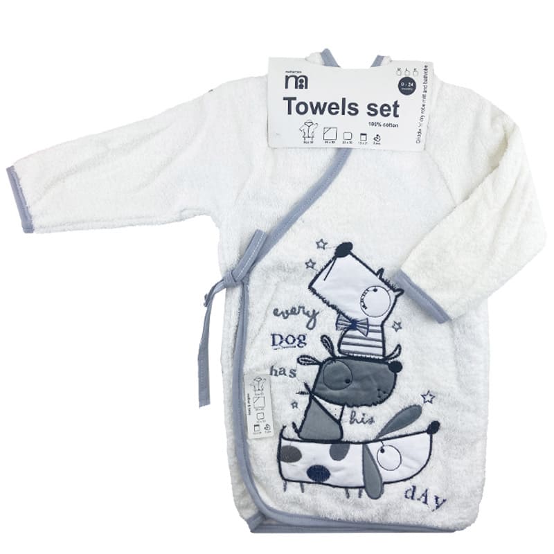 سرویس حوله 5 تکه سگ Dog دنیز کیدز Deniz kids6