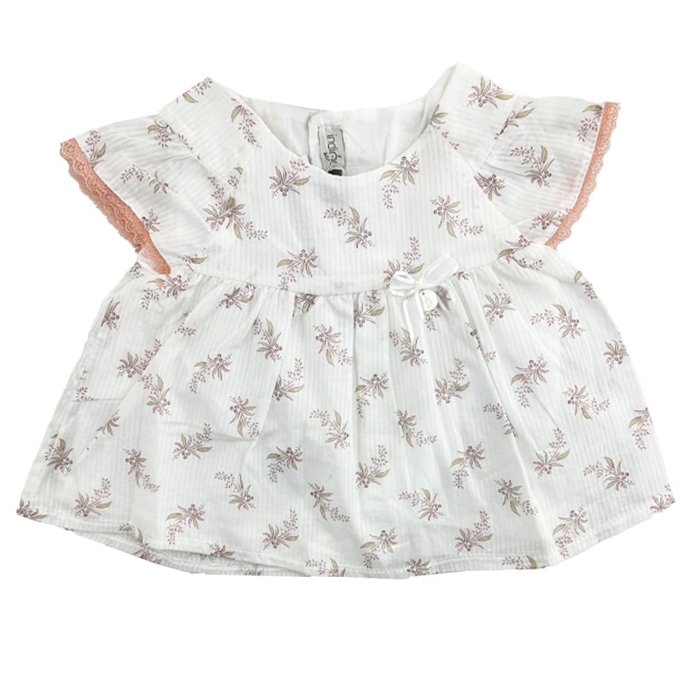 ست تاپ و شورک دخترانه سنجاقک گل دار ایندیگو indigo5