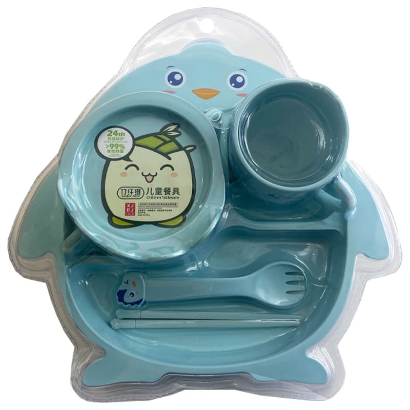 سرویس غذاخوری 7 تکه بامبو پنگوئن WJRJ