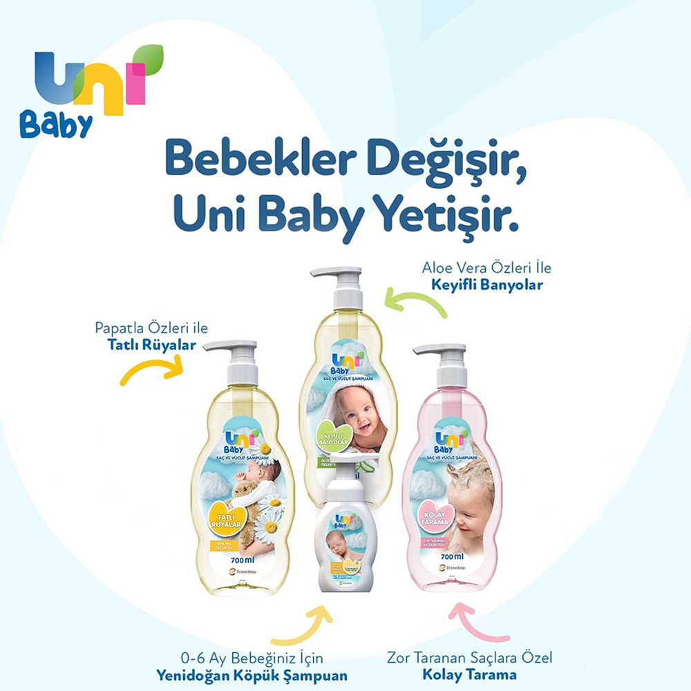 شامپو سر و بدن پوست های حساس یونی uni1