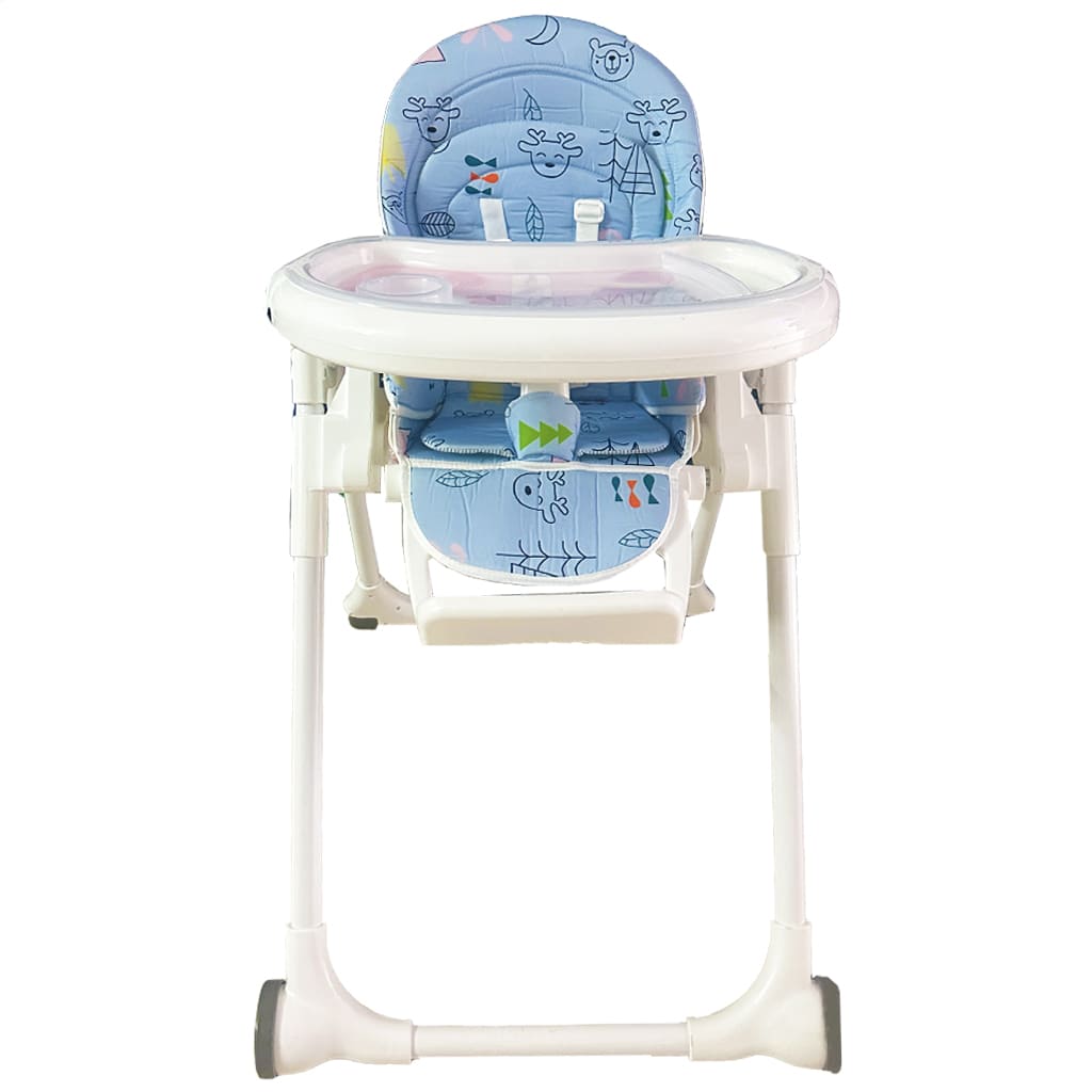 صندلی غذا کودک گوزن و کوه هپی بی بی HAPPY BABY آبی