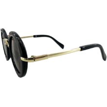 عینک آفتابی بچگانه گرد دسته طلایی Mg Baby3
