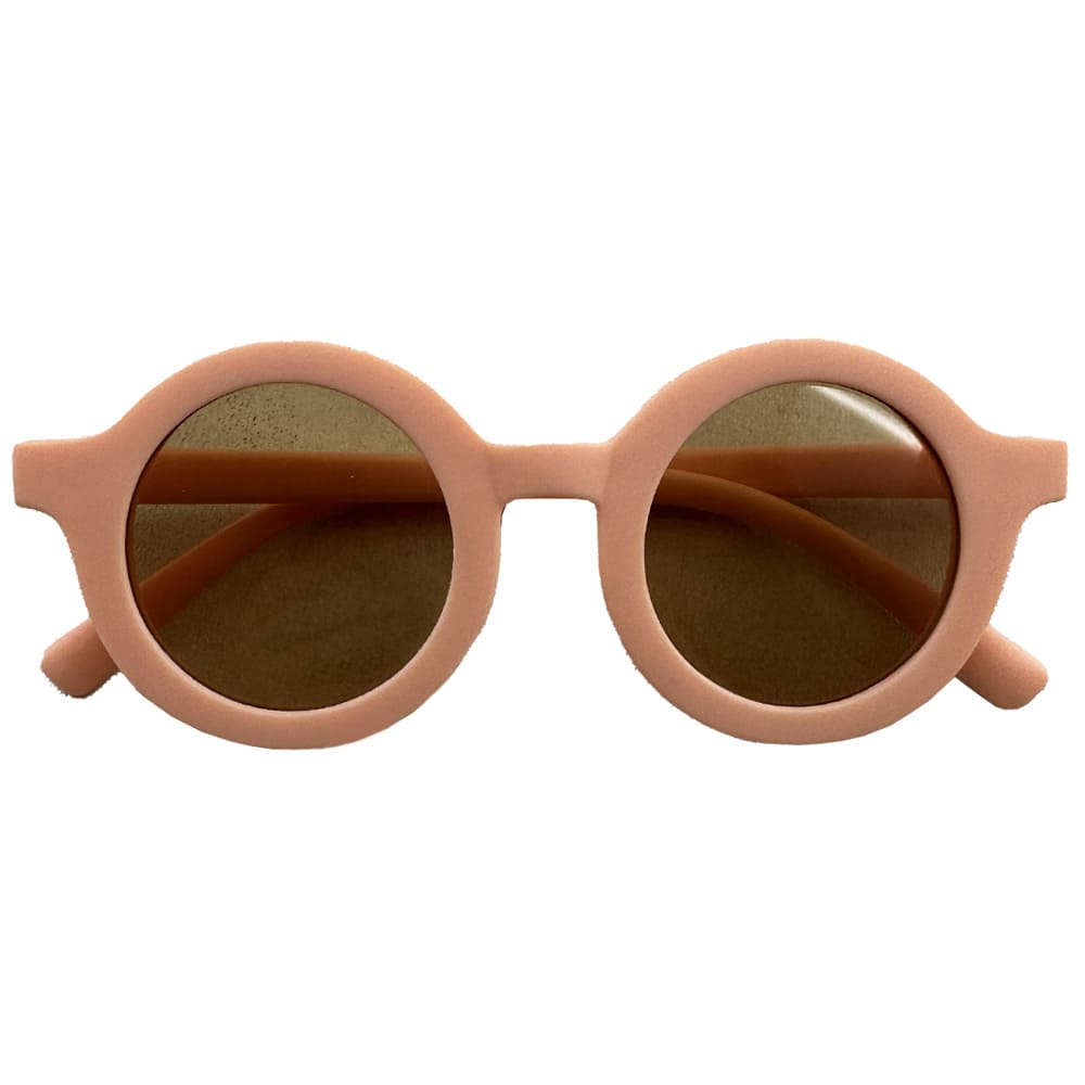 عینک دودی اسپورت گرد تک رنگ Mg Baby5