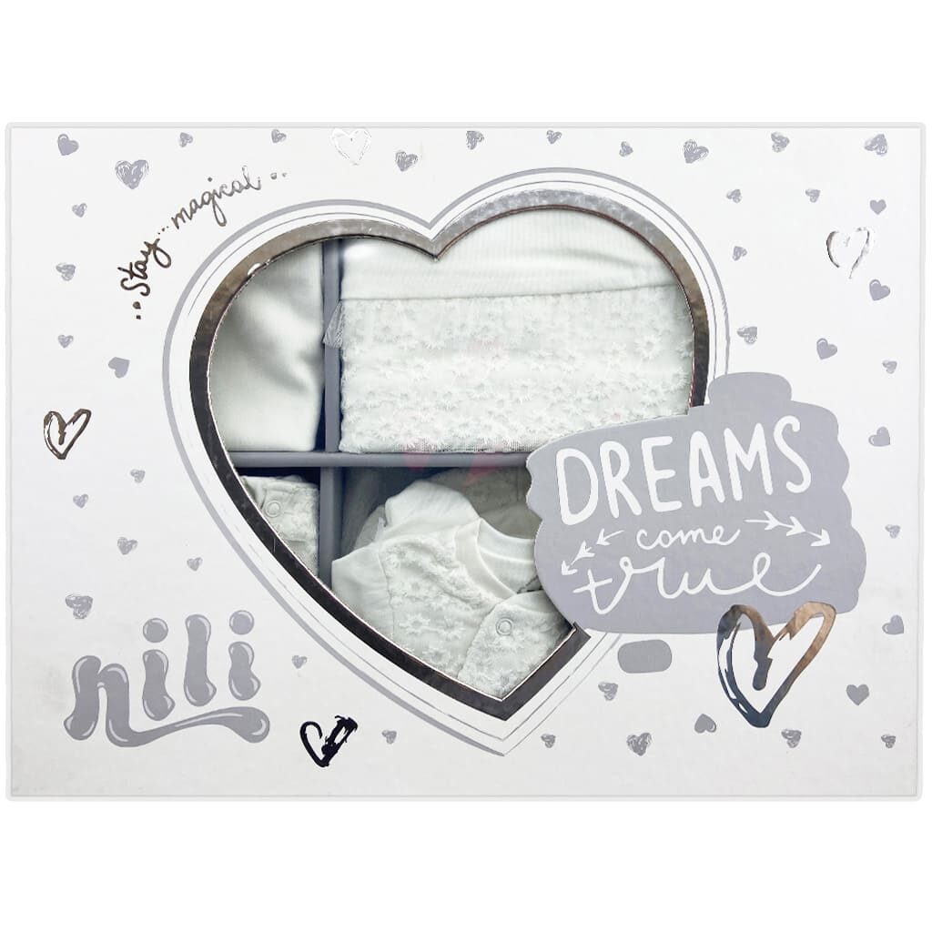 ست بیمارستانی 13 تکه نوزادی خامه دوزی نیلی Nili