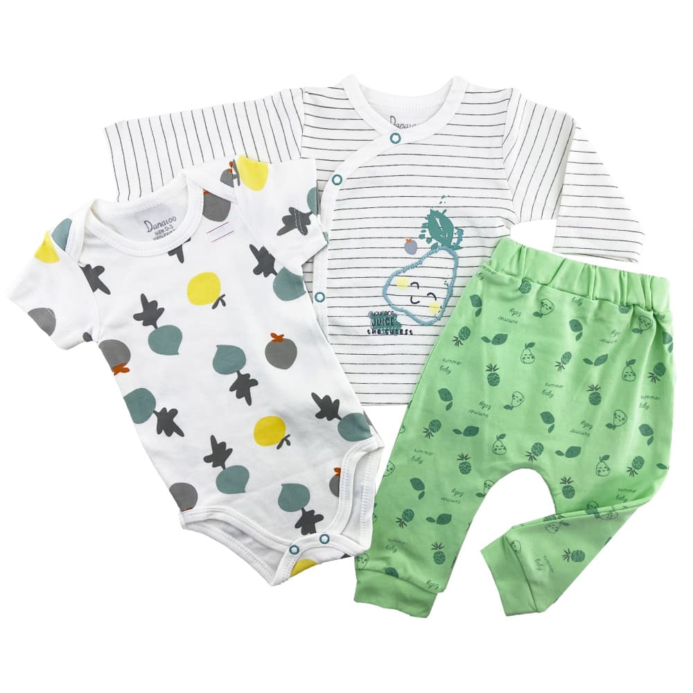 ست سه تکه نوزادی لیمو و گلابی دانالو Danaloo