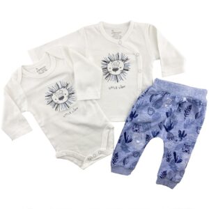 ست سه تکه نوزادی طرح شیر و برگ دانالو Danaloo