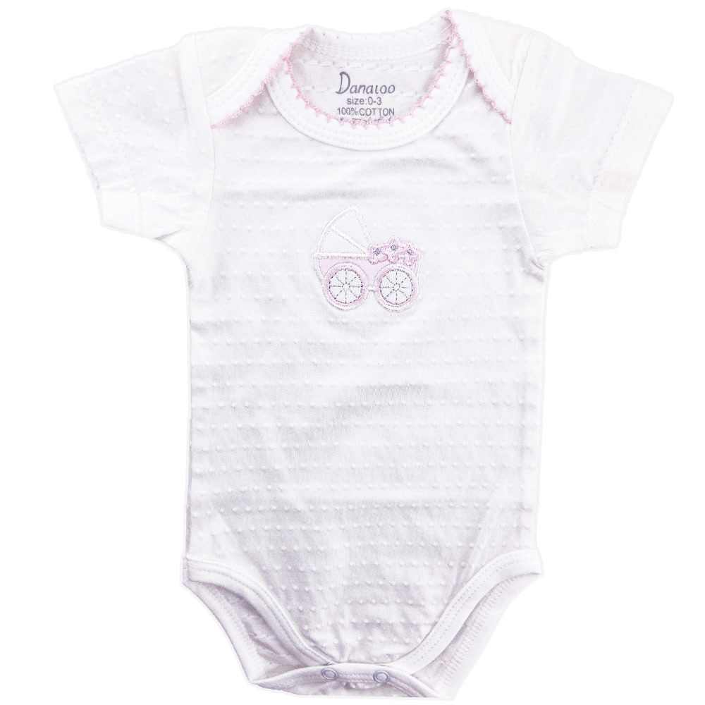 ست سه تکه نوزادی طرح کالسکه گل دانالو Danaloo4