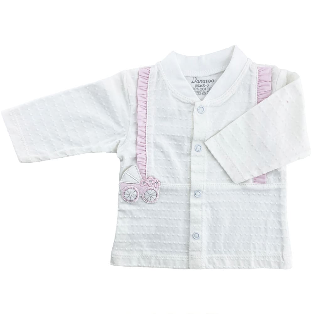 ست سه تکه نوزادی طرح کالسکه گل دانالو Danaloo2