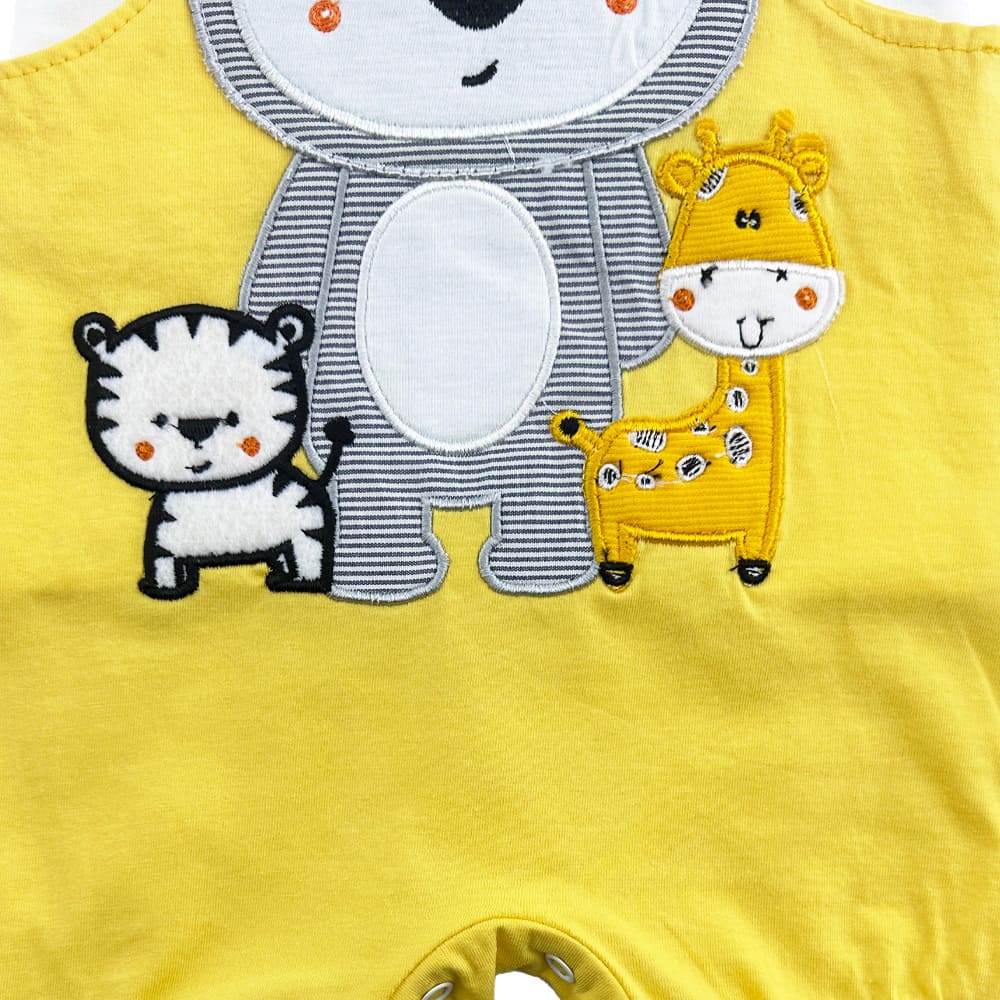 سرهم (رامپر) و تیشرت خرس و زرافه مهتا Mahta Baby4